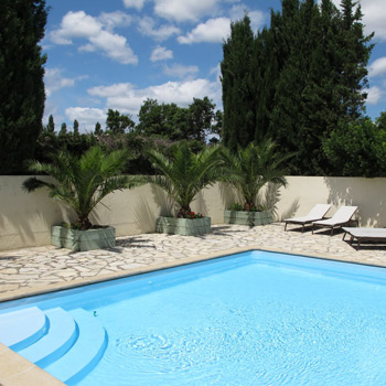 Swimming Pool and Loungers